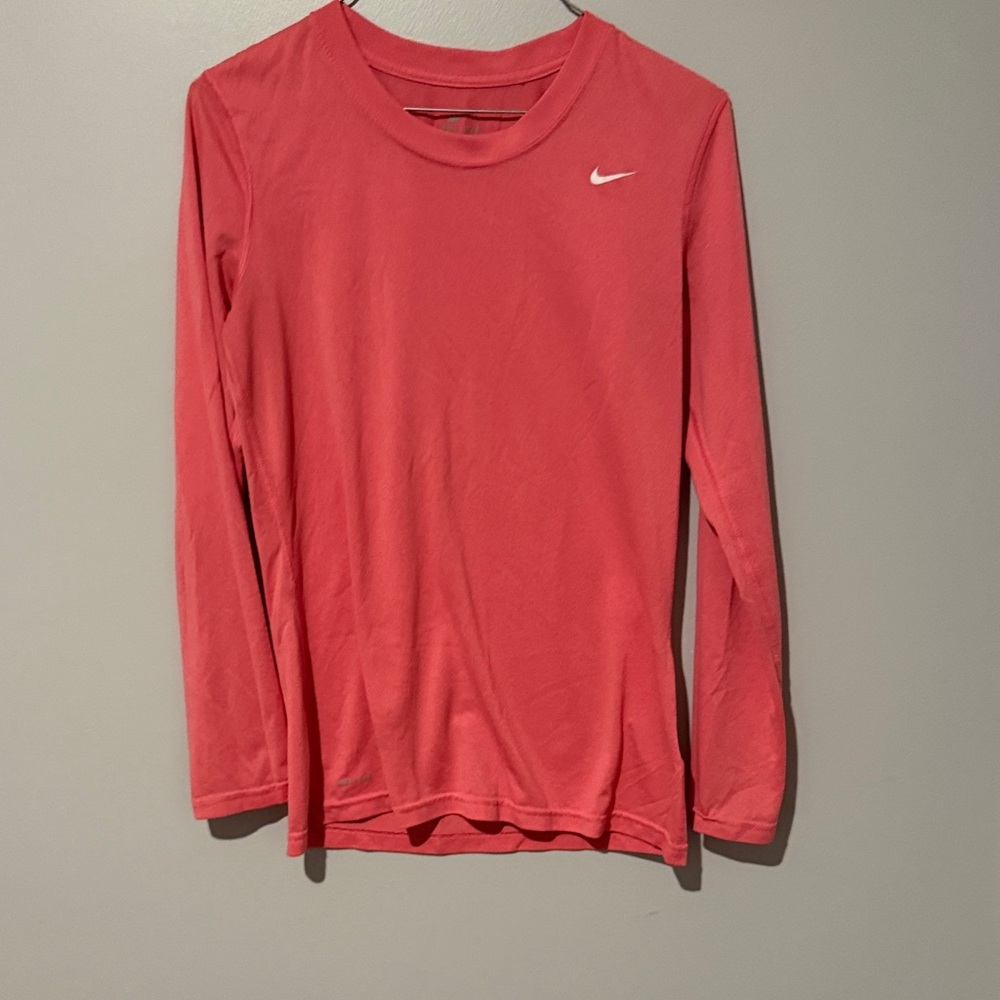 Nike Dri-Fit Pink Long Sleeve Tee